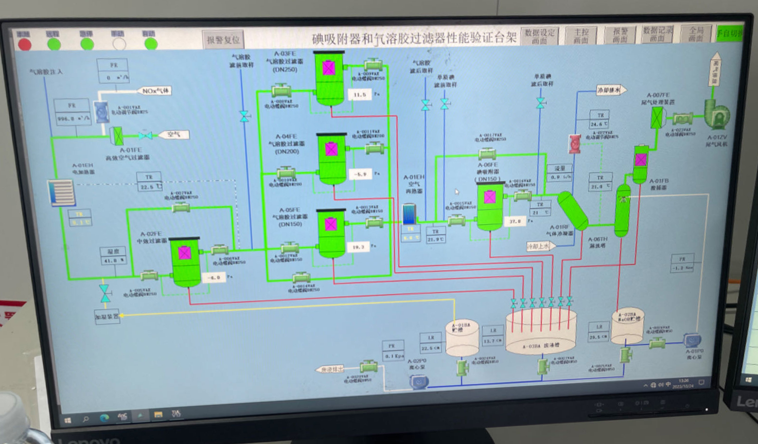 碘吸附和氣溶膠過濾器性能驗證臺架
